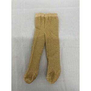 Gold Glittery Doll Leggings Socks Tights Vintage Pleasant Company